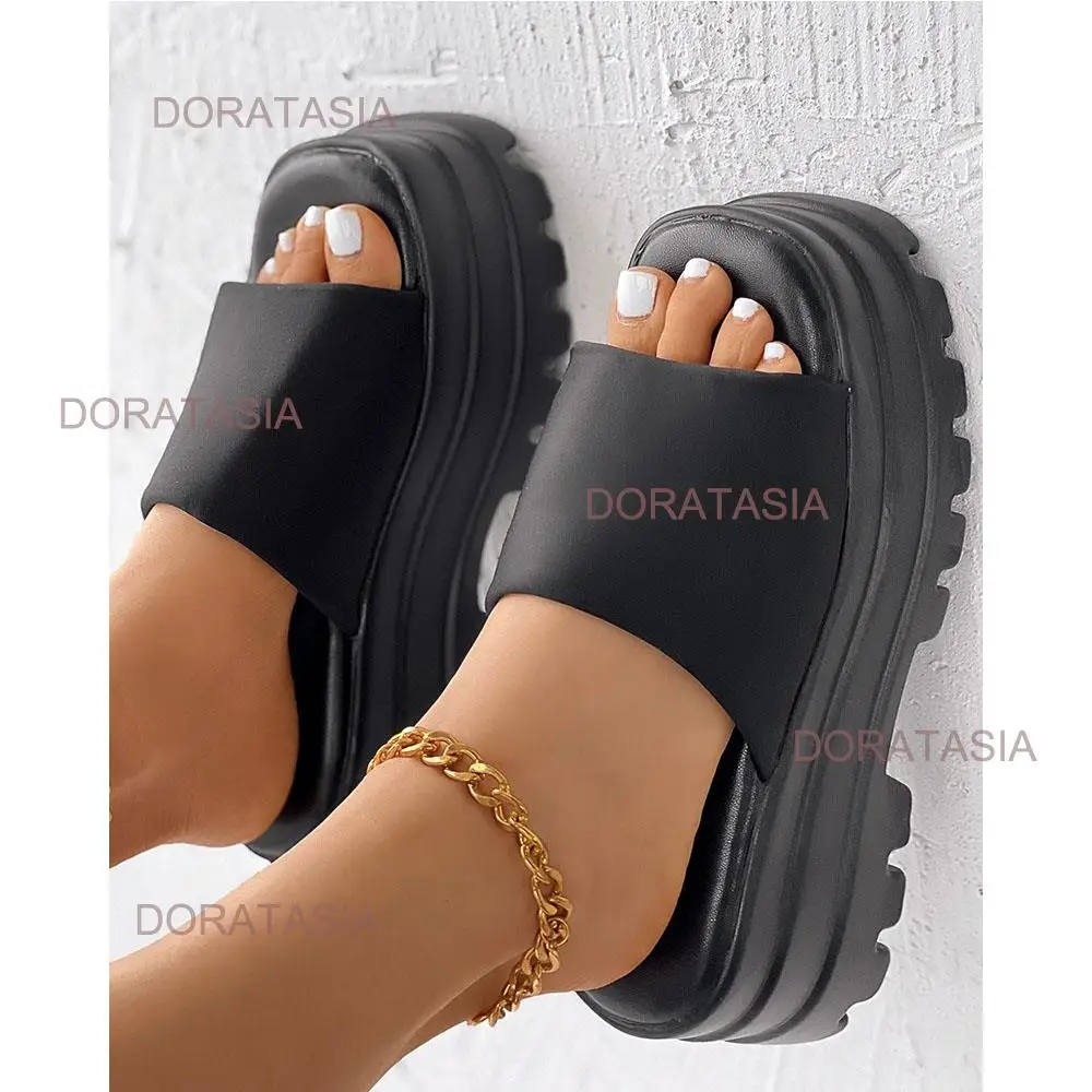 DORATASIA 2023 nowych przypadkowych kobiet Gladiator buty grubym dnem platformy klapki damskie rzym moda wygodne letnie wysokiej jakości buty