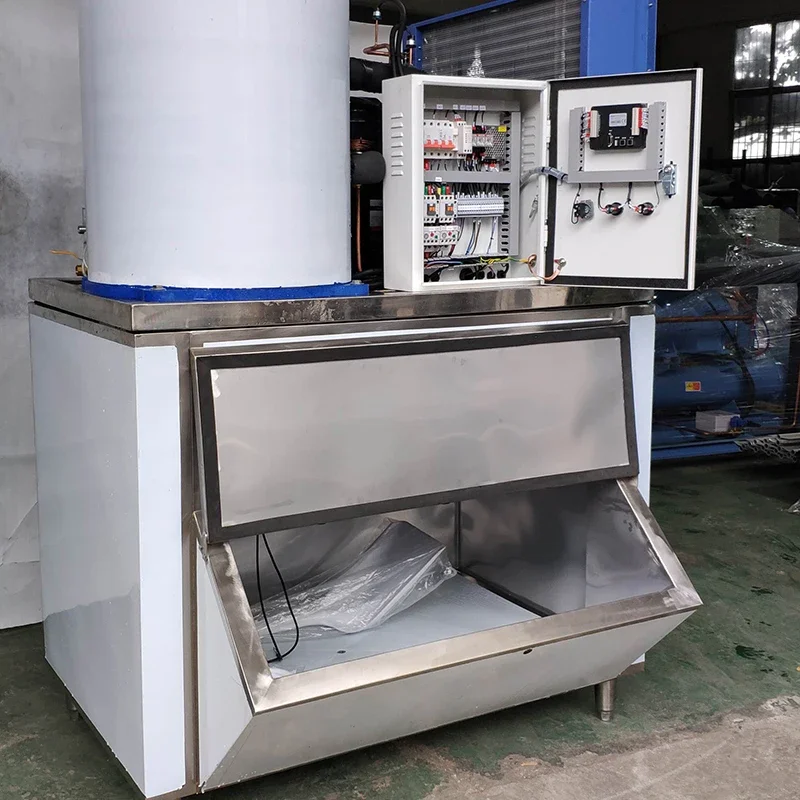 Air cooled salt water flake ice machine / FLAKE ice maker machine / ice making machine