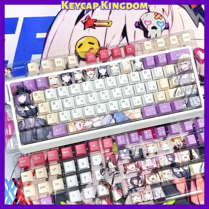 My Dress Up Darling Marin Kitagawa Anime Keycap Mechanical Keyboard PBT Custom Cute Keycap PC Gaming Keyboard Accessories Gift