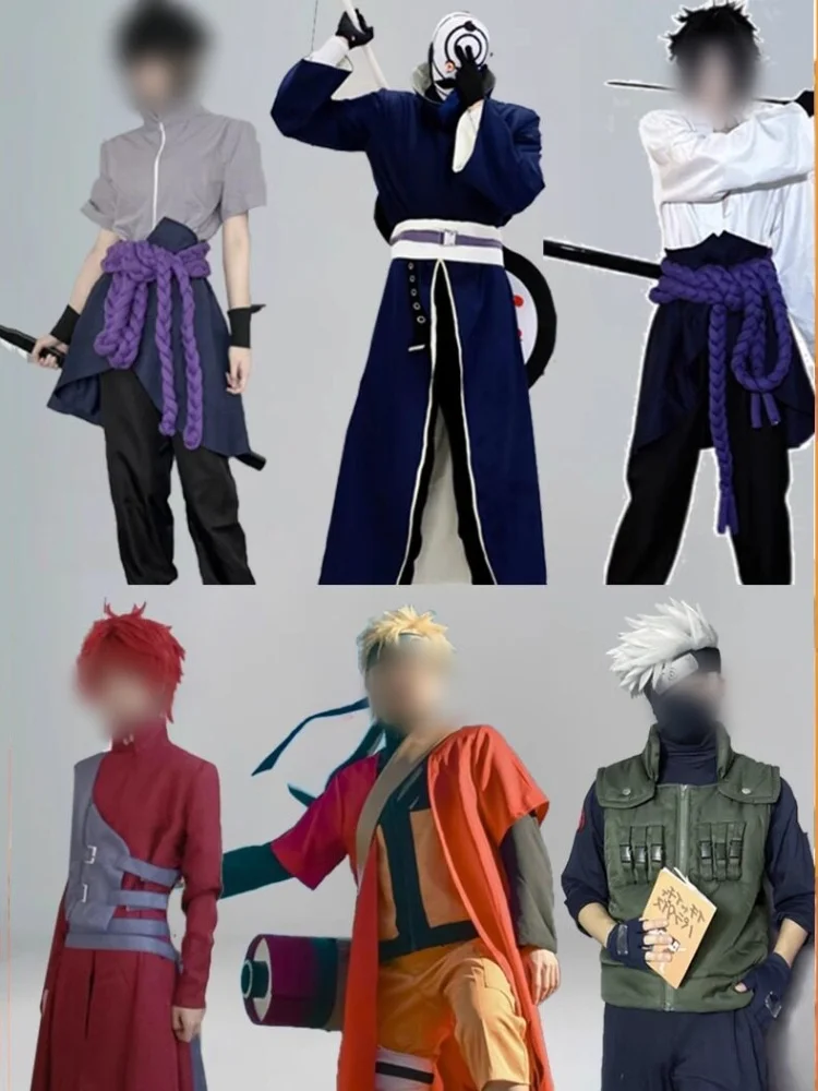 Uchiha Sasuke Uzumaki Naruto Cosplay Kostüme Anime NARUTO Erwachsenen-Faschingsanzüge Geburtstagsparty Kindergeschenke Karnevals-Requisiten