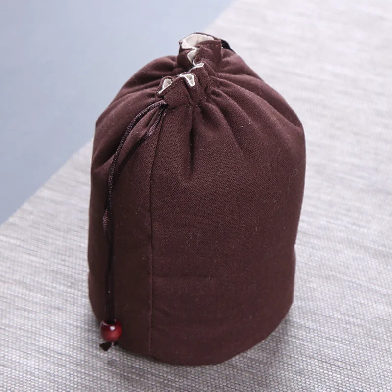 Portable Cotton And Linen Teaware Storage Bag Tea Set Cloth Bag Teapot Storage Bag Creative Travel Tea Bag Tea Accessories LC653