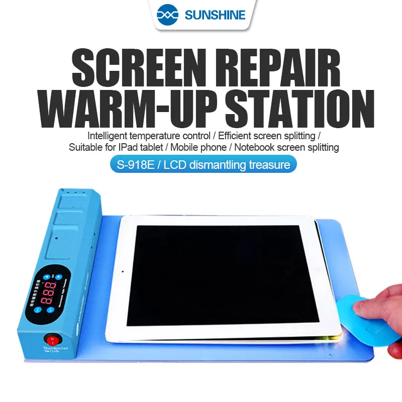 SUNSHINE S-918E Separator ekranu LCD Podkładka rozdzielająca ogrzewanie nadaje się do narzędzi do separacji ekranu IPhone IPad