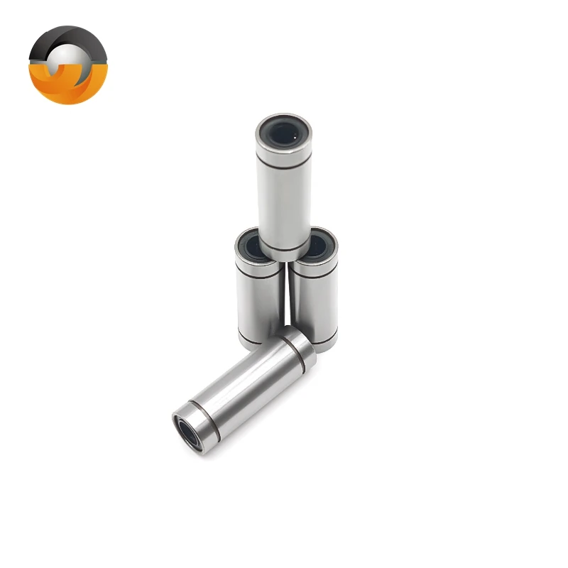 4 PCS LM8LUU 8X15X45 mm Rolamentos de Movimento Linear ABEC-7 Rolamentos Lineares de Tipo Longo