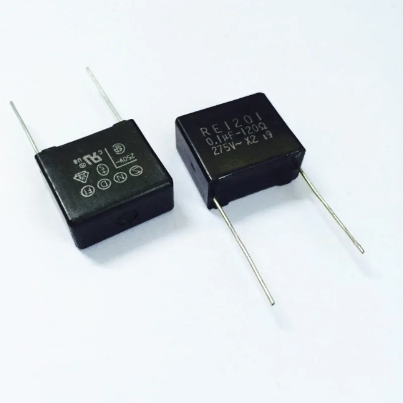 

10/50/100 шт. 100% новый оригинальный электронный прерыватель дуги RE1201 стандарт безопасности 0,1 мкФ-120 Ом275 В ~ 104 ПК RC компонент 250 В