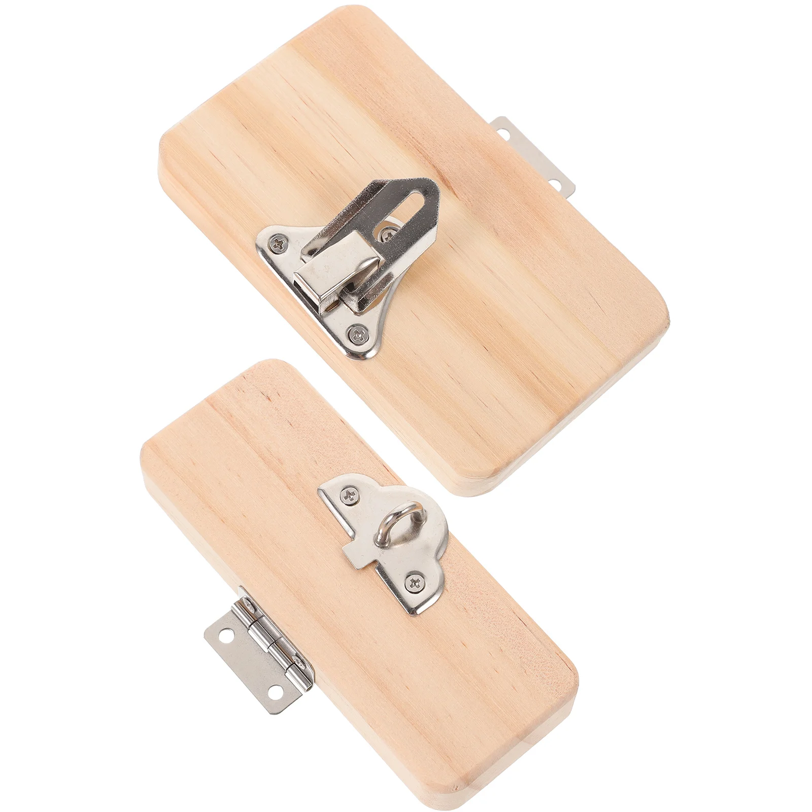 Busy Board Door Lock Latch Toy Funny Wooden Parts Plaything Sensory for Kids Locks