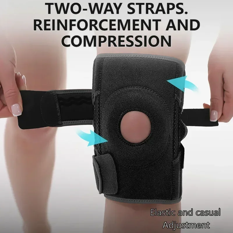 

Наколенник для женщин и мужчин с боковыми стабилизаторами Наколенник надколенника для поддержки колена для бега, баскетбола
