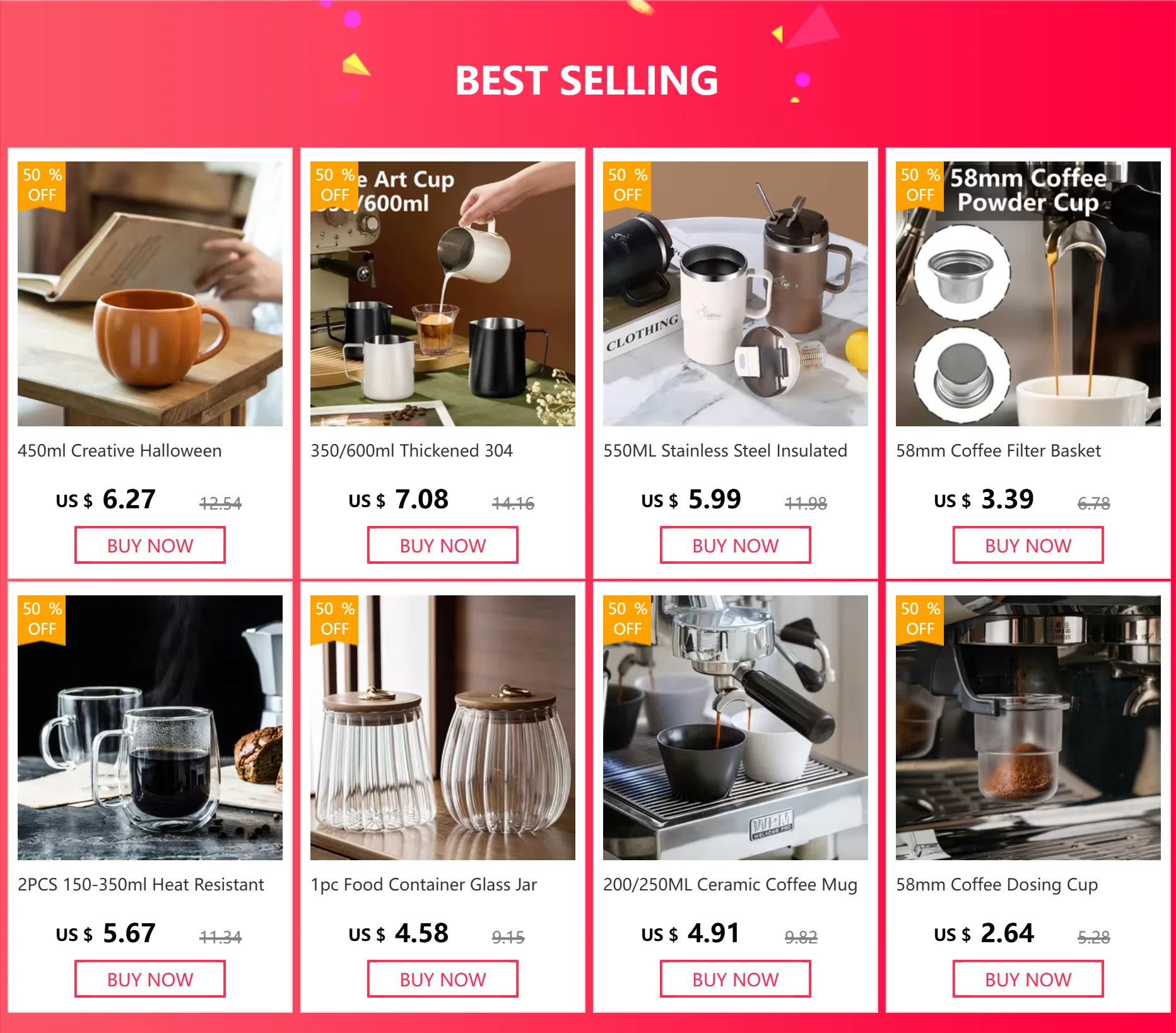 360/600/800 ml hitzebeständige Kaffeekanne, Klarglas-Wasserkocher, Teiltopf mit Deckel, Zubehör für Kaffee-Espressomaschinen zum Übergießen – Detail 1
