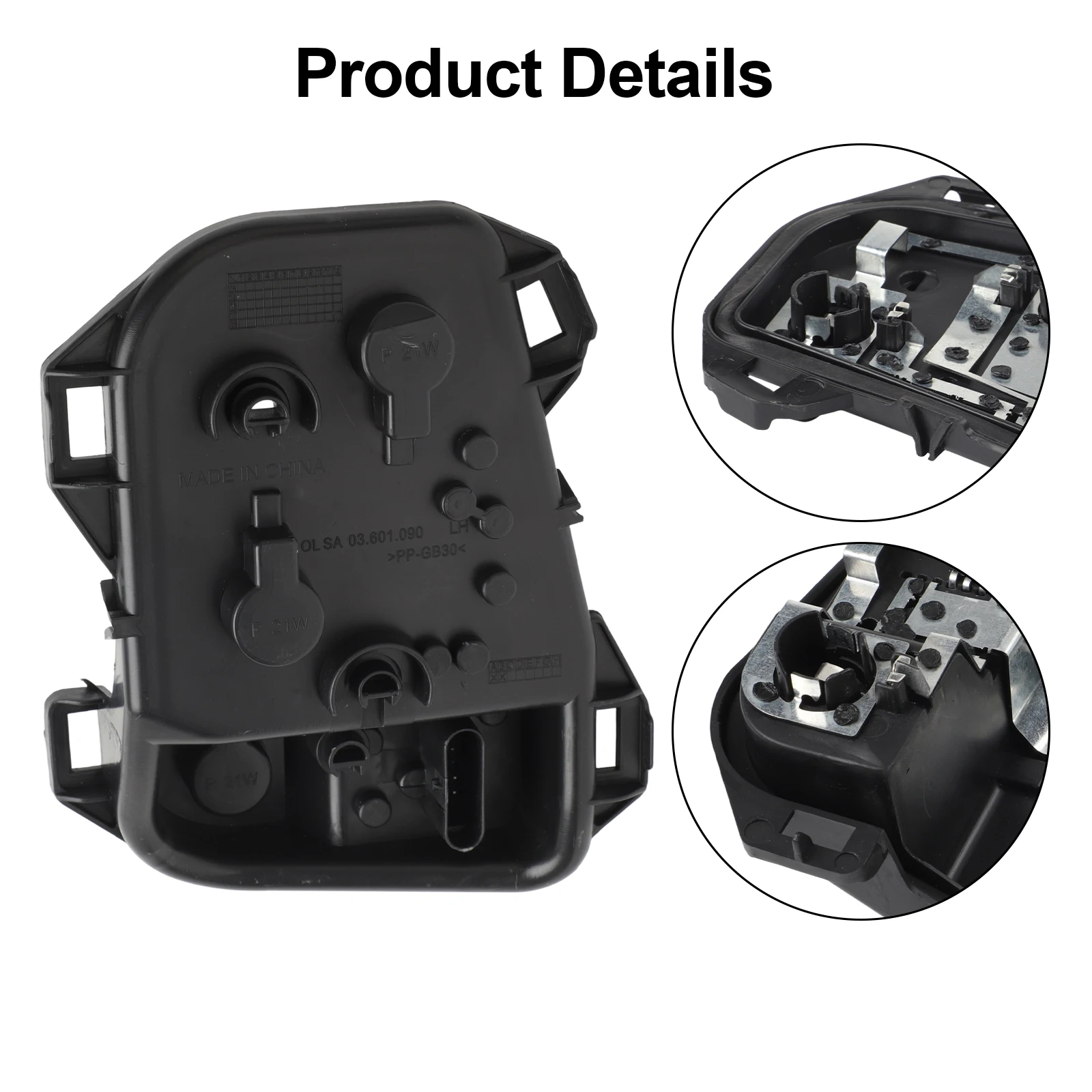 Rear Left Light Holder Panel for BMW 1 SERIES For F20 F21 LCI 2015-2020 Replacement Part 63217424495 ABS Material