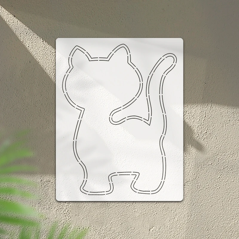 Cute Cat Quilting Template for DIY Projects