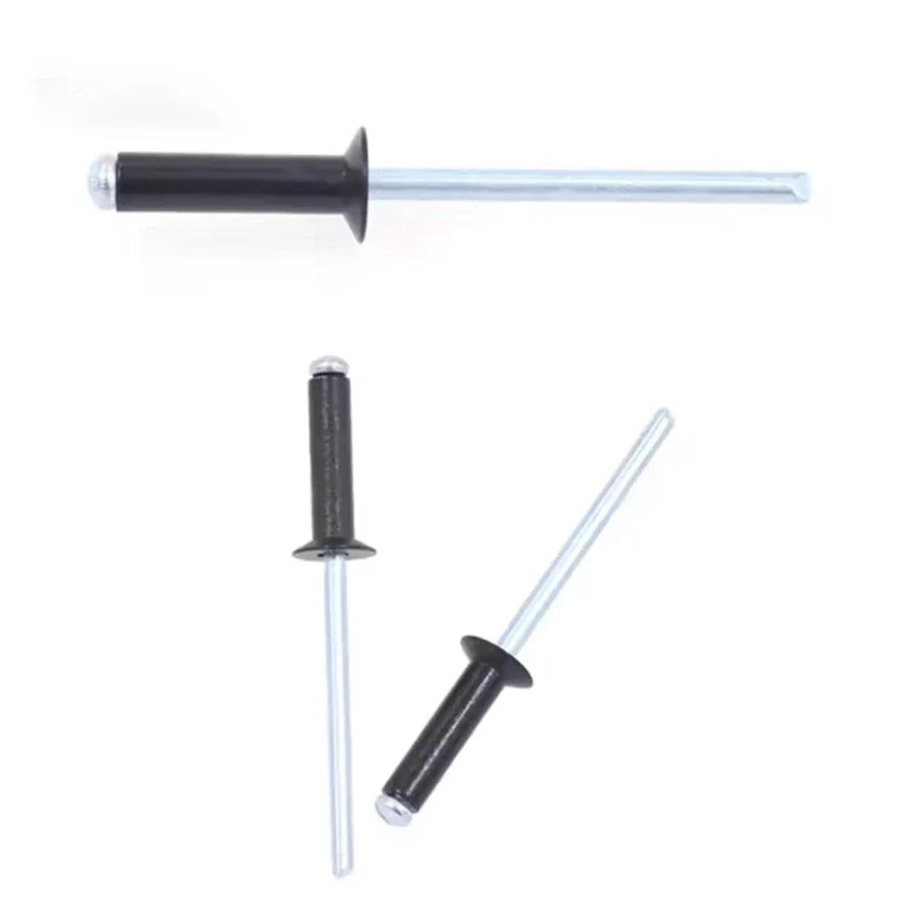 M2.4 M3 M3.2 M4 M5 الأسود غاطسة رئيس برشام أعمى سحب سبائك الألومنيوم العادم سحب برشام الديكور مسمار طول 4-16 مللي متر