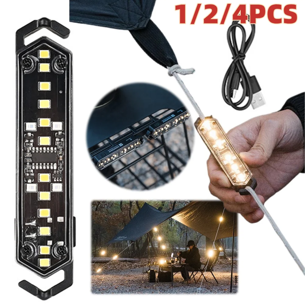 1/2/4 Uds ShineTrip 05Series cuerda de viento táctica luz recargable cuerda de viento luz de advertencia tienda atmósfera decoración lámpara