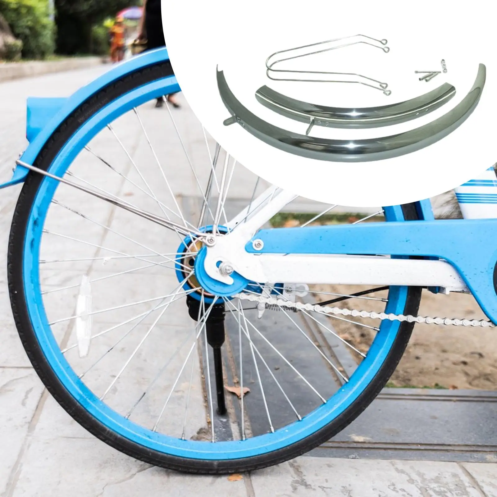 

Folding Bikes Front Rear Fender for 20" Accessories Maintenance Splash Cover