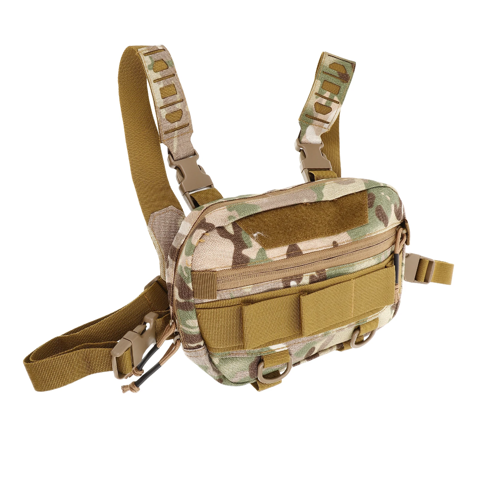 

Multi Pocket Chest Bag For Men Versatile Outdoor Vest Pouch Oxford Cloth Running Fanny Pack Hiking Tool Storage Bag