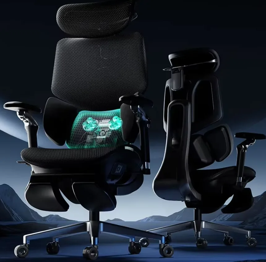 

[M] Black And White Ergonomic Chair Comfortable Sedentary Computer E-sports Boss Chair Desk Office Chair