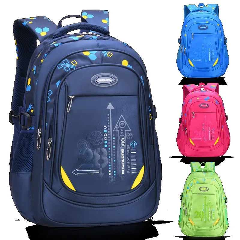 Chunlong Popular School Bag Waterproof Backpacks Primary School Book Bag Boy And Girl Customized Teen School Bags backpack