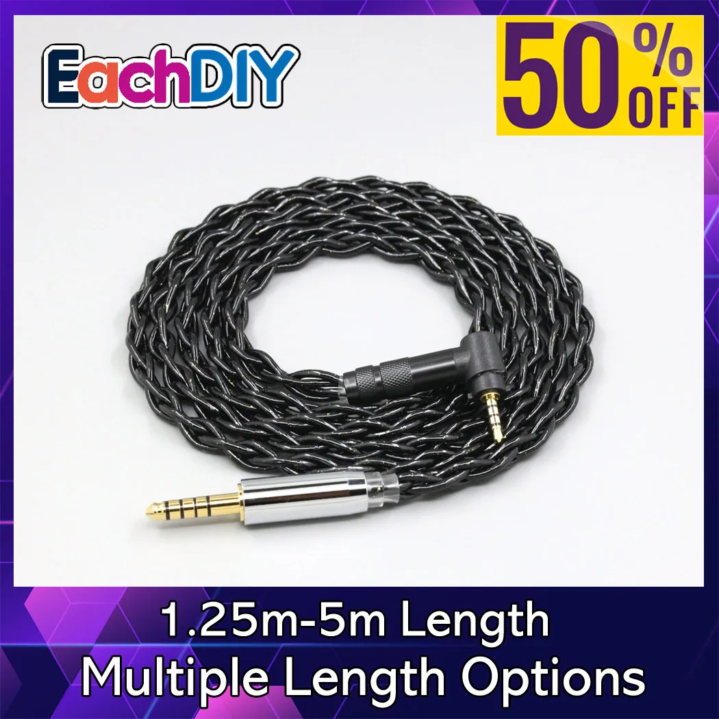 99% Pure Silver Palladium Graphene Floating Gold Cable For Fostex T50RP 50TH Anniversary RP Stereo Headphone Earphone LN008485