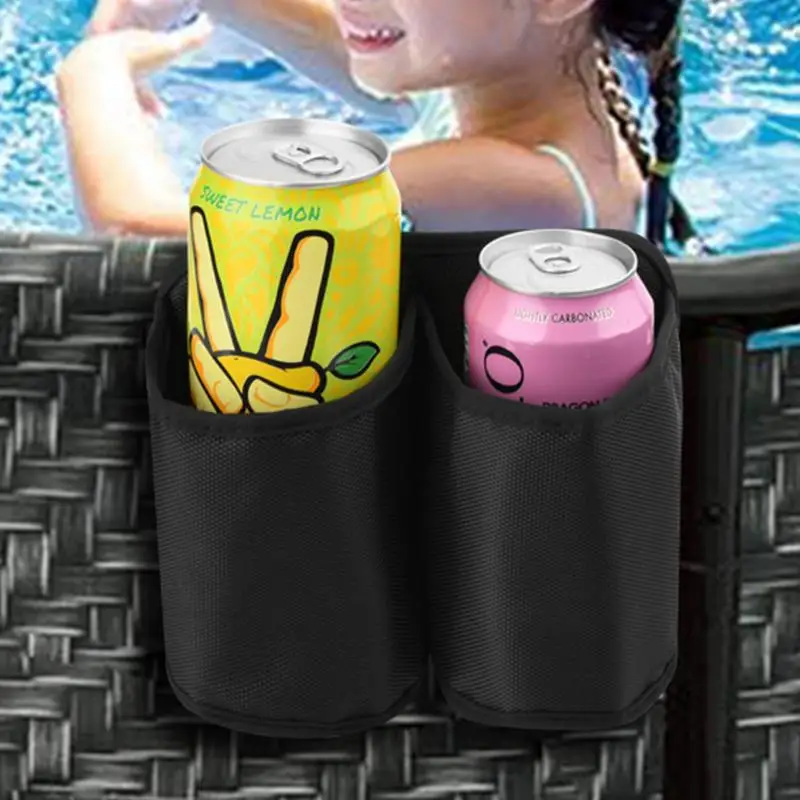 Pool Side Cup Holder, suporte de copo corrilhos, fundo oco, bebida pode, não-permanente tubos acidentais