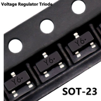 (50pcs) BZX84C18 Y6 18V BZX84C16 Y5 16V BZX84C22 Y8 22V BZX84C12 Y2 12V SMD Voltage Regulator Triode SOT-23