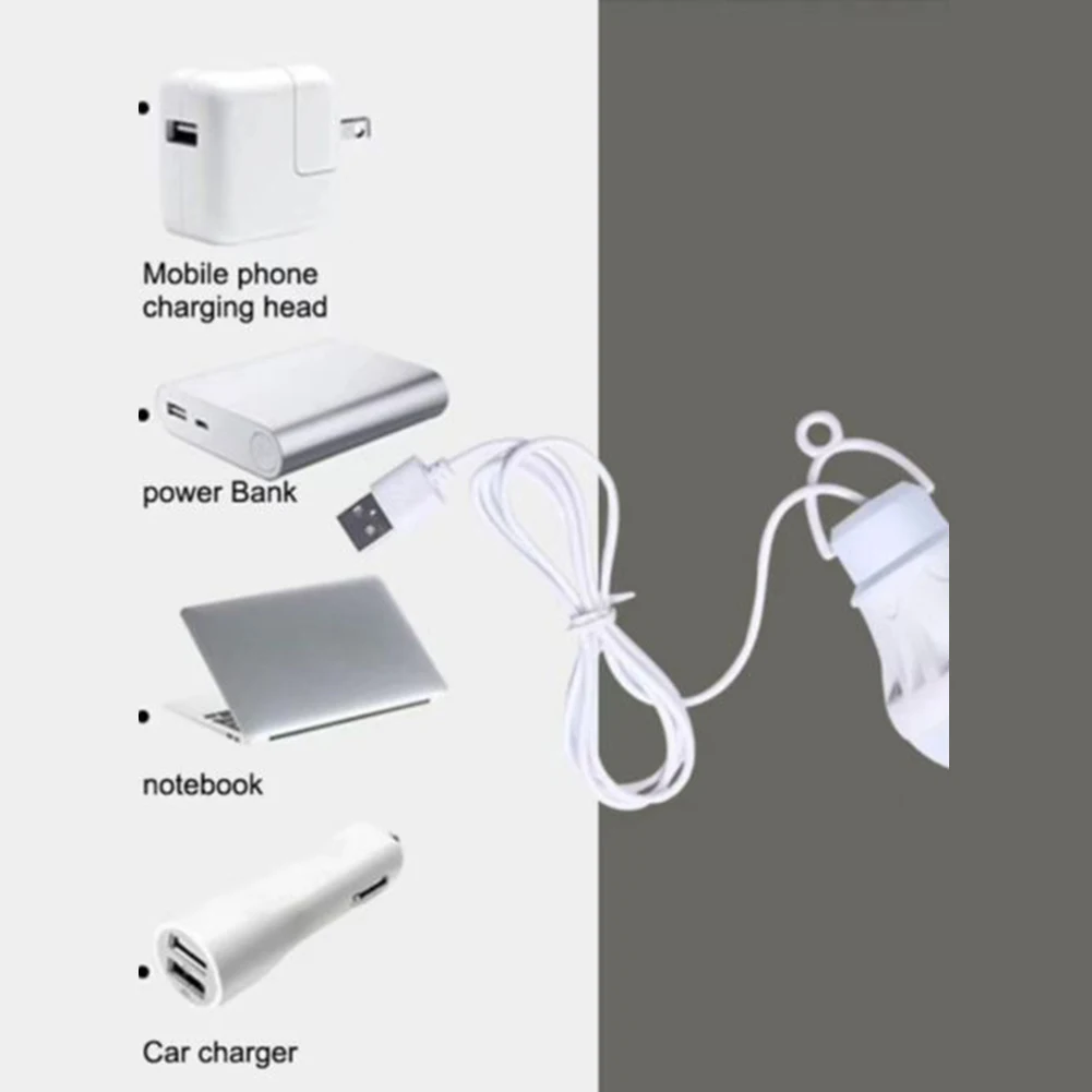5 V 5 W Outdoor USB LED Lamp Bulbs High Brightness Light Hook Up Camping Fishing Portable Lantern Night Lights