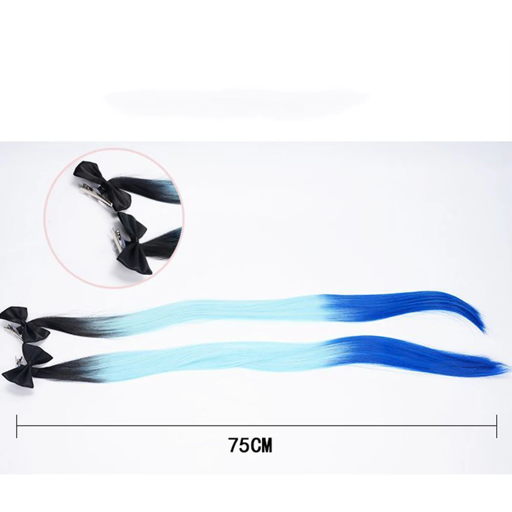 Anime a centena linha última defesa academia cosplay peruca amemiya darumi azul cabelo longo resistente ao calor perucas sintéticas dia das bruxas