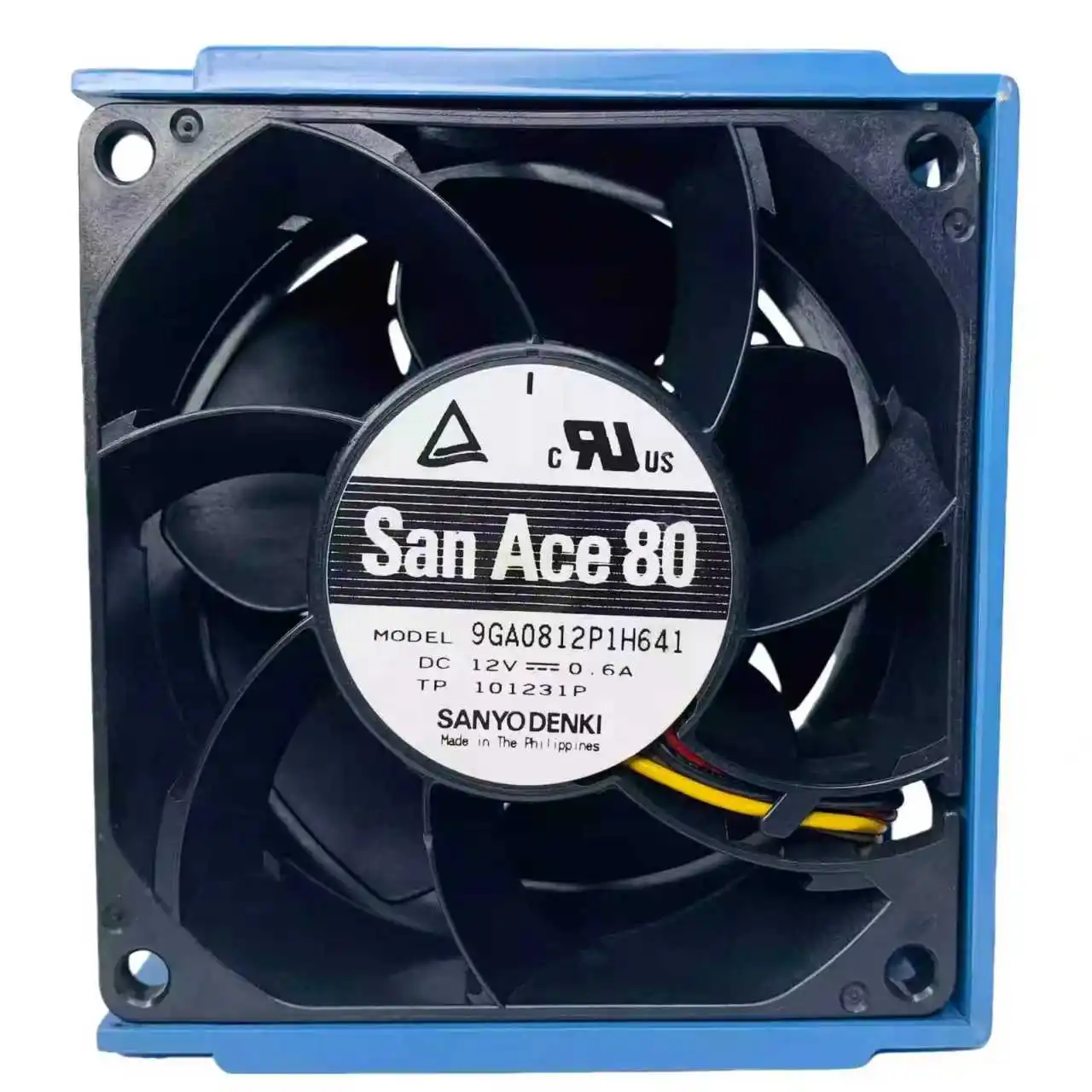 For SANYO 9GA0812P1H641 12V 0.6A 80x80x25mm Temperature Control Silent Cooling Fan PWM Speed Adjustable DC Brushless Fan