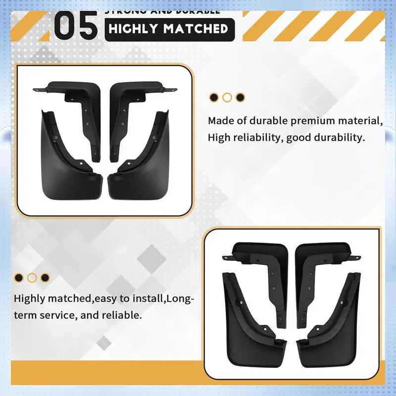 

AM-Car Mudflapor For Mercedes-Benz GLB X247 2020-2023 Fender Mud Guard Flap Splash Flaps Mudguards Accessories