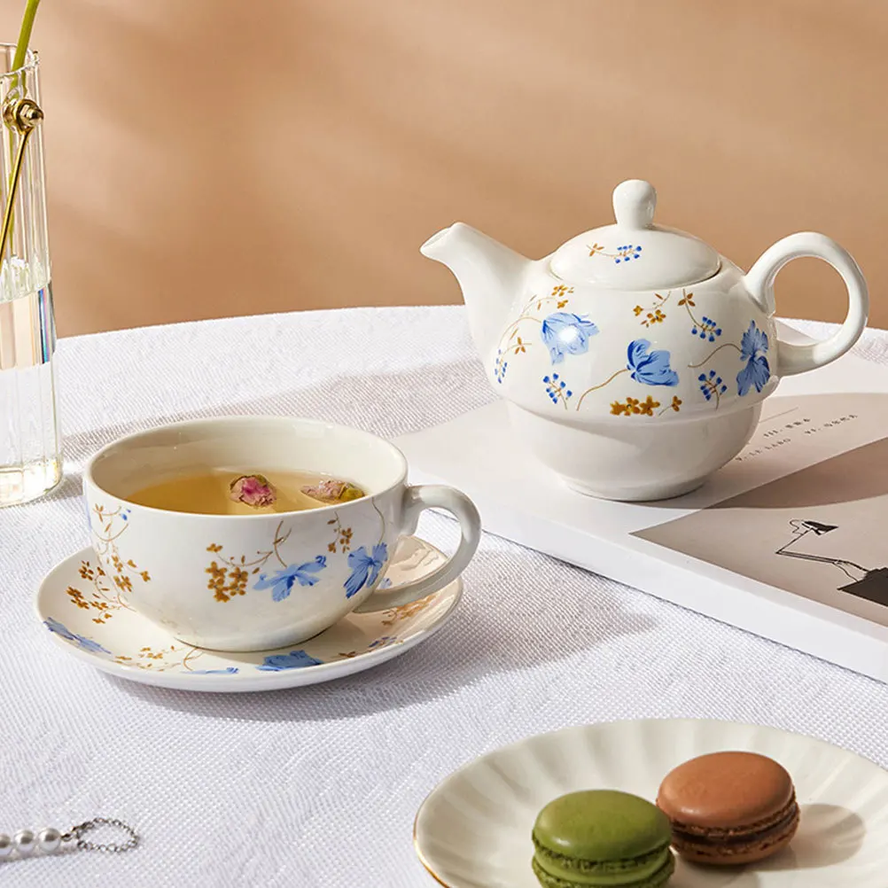 

Ceramic Tea Pot Set Kung Fu Teaware Portable Practical Gift for Housewarming Birthday Festival