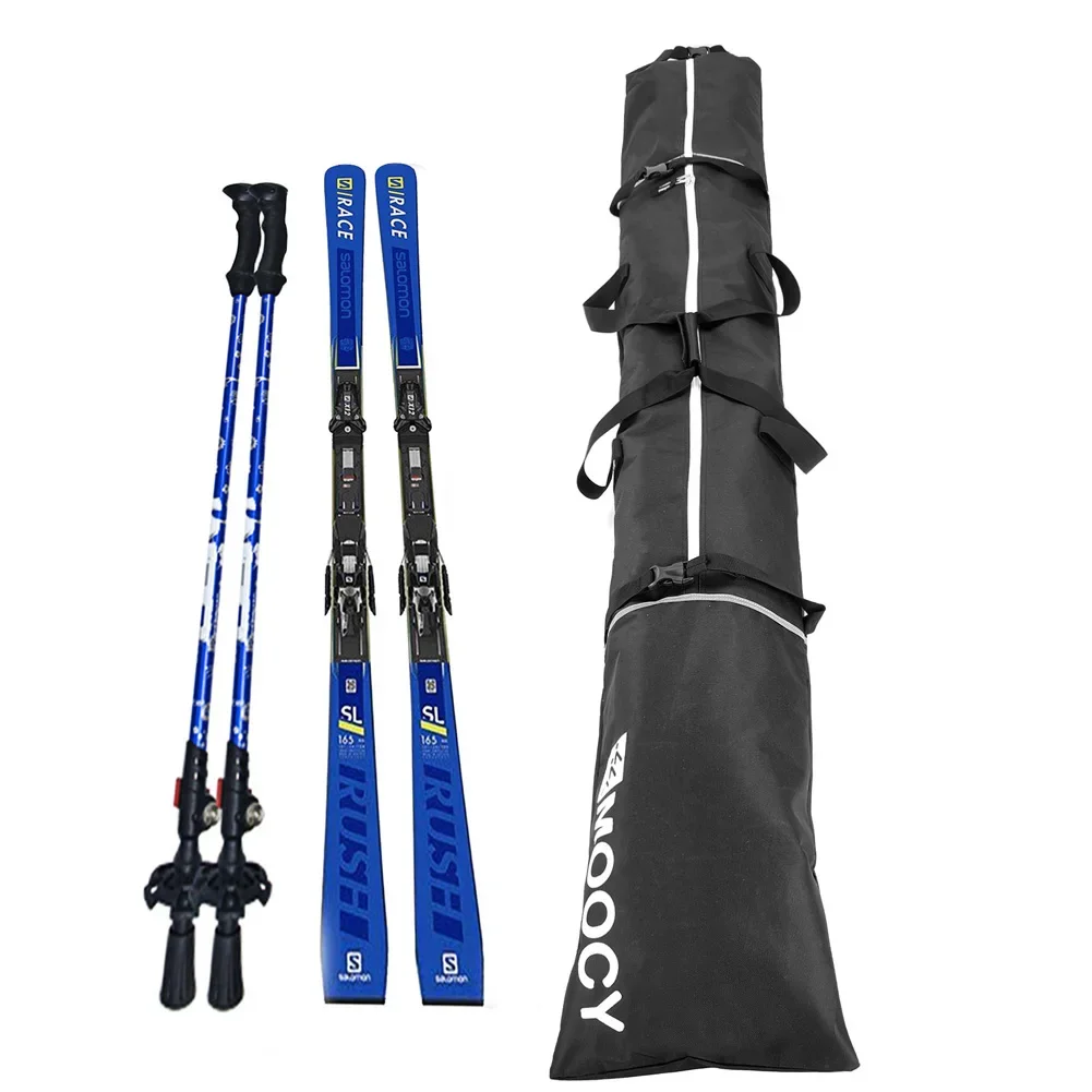 2Pcs Ski Board Boot Bag Combo With Reinforced Handle Detachable Shoulder Straps Adjustable Length Ski Bag For Boards