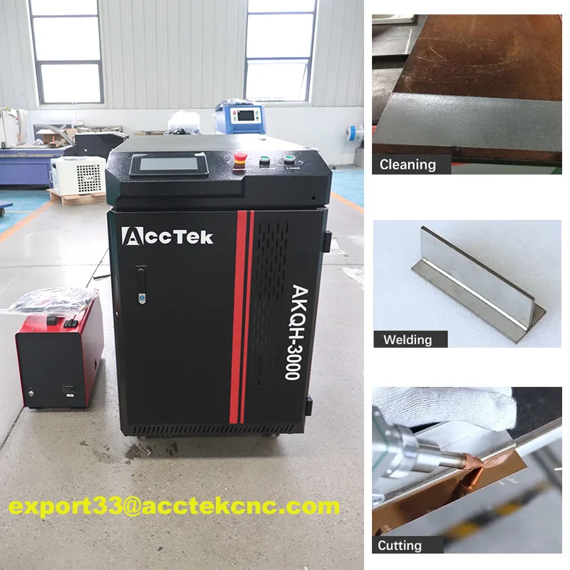 Saldatrice Laser a fibra con taglierina Laser CNC per la pulizia dei metalli Laser tenuta in mano spawarki con alimentatore automatico a filo