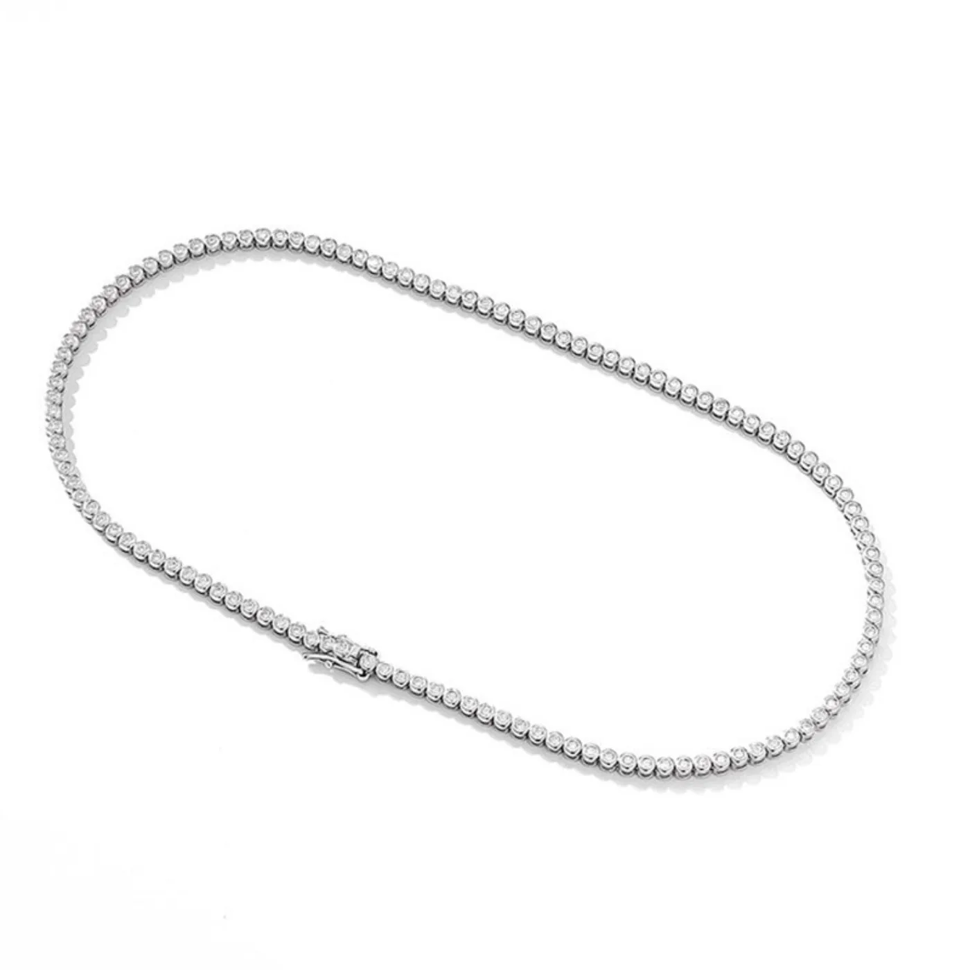 SongYun Luxury Jewelry 925 Sterling Silver Tennis Chain Necklace For Women Men Moissanite Diamond Tennis Necklaces Fine Jewelry - view 3