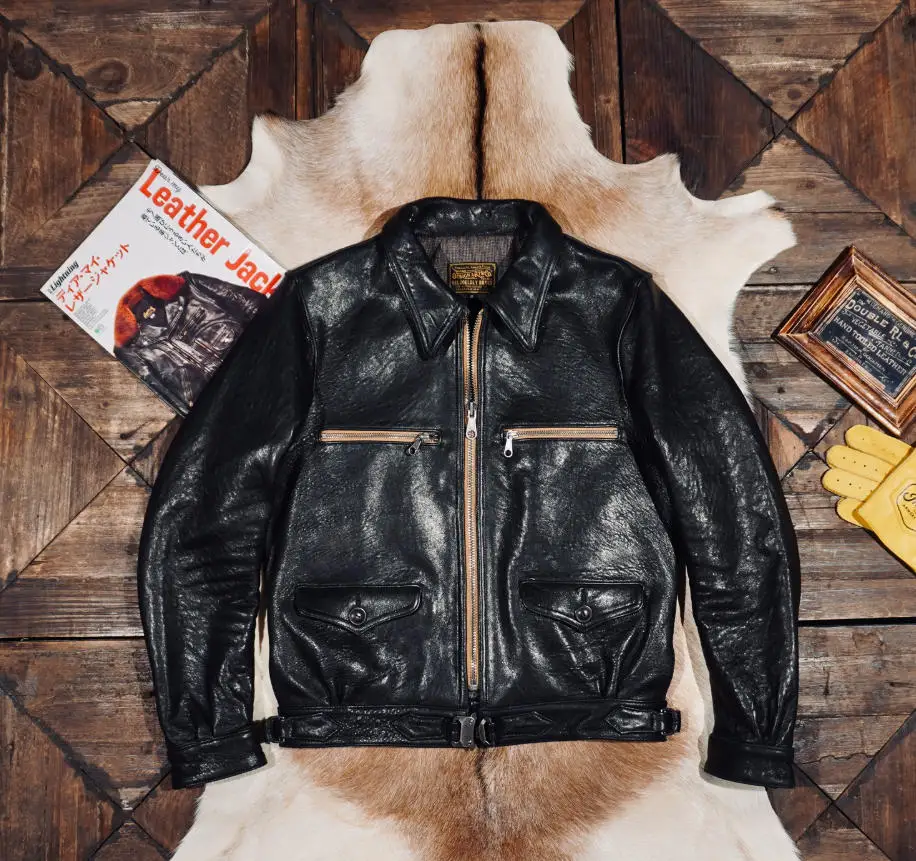 معطف جلد هارتمان الكلاسيكي المصنوع من نبات الشمع الزيتي المدبوغ للرجال، سترة قصيرة بقصة ضيقة