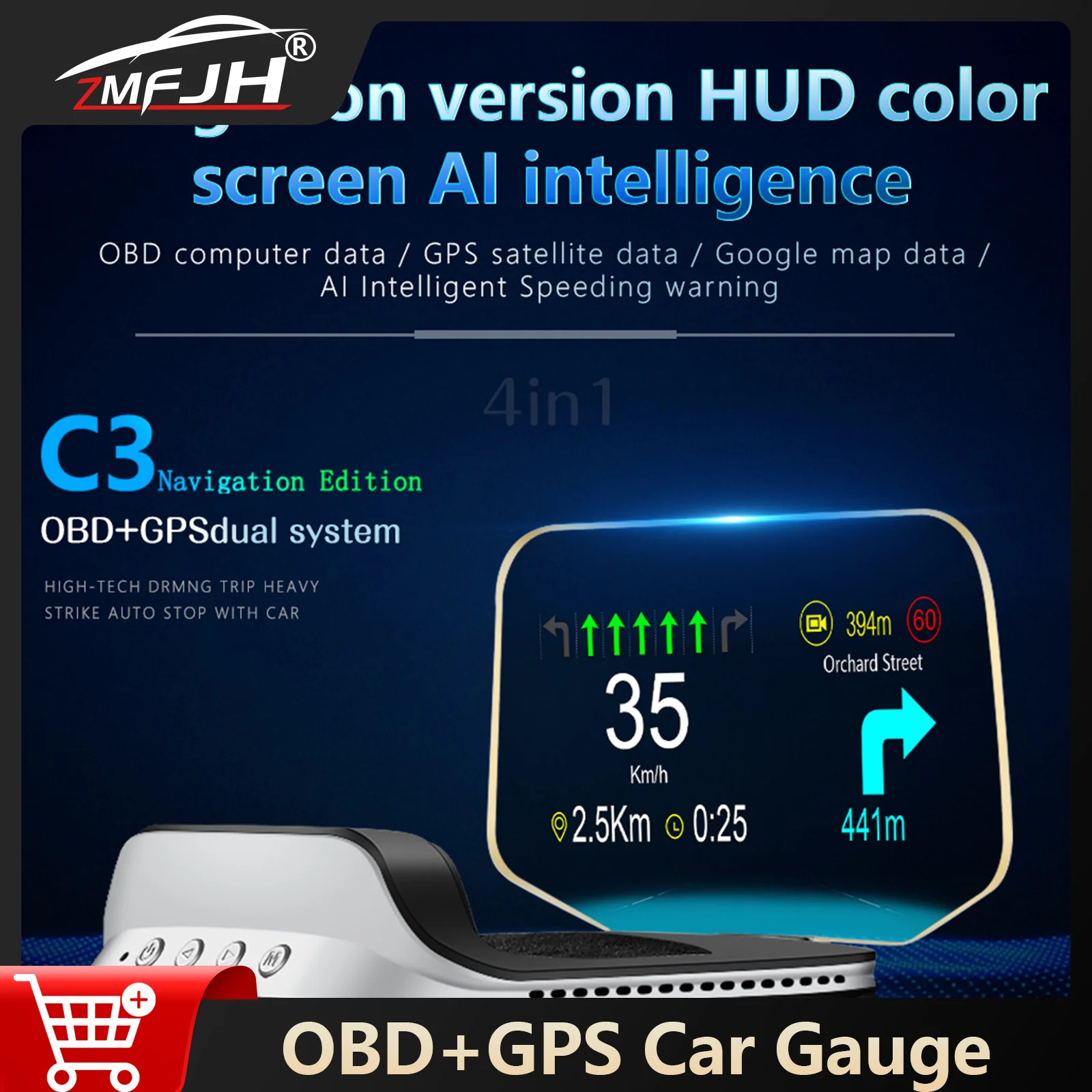 C3 Car Hud Head Up … - image
