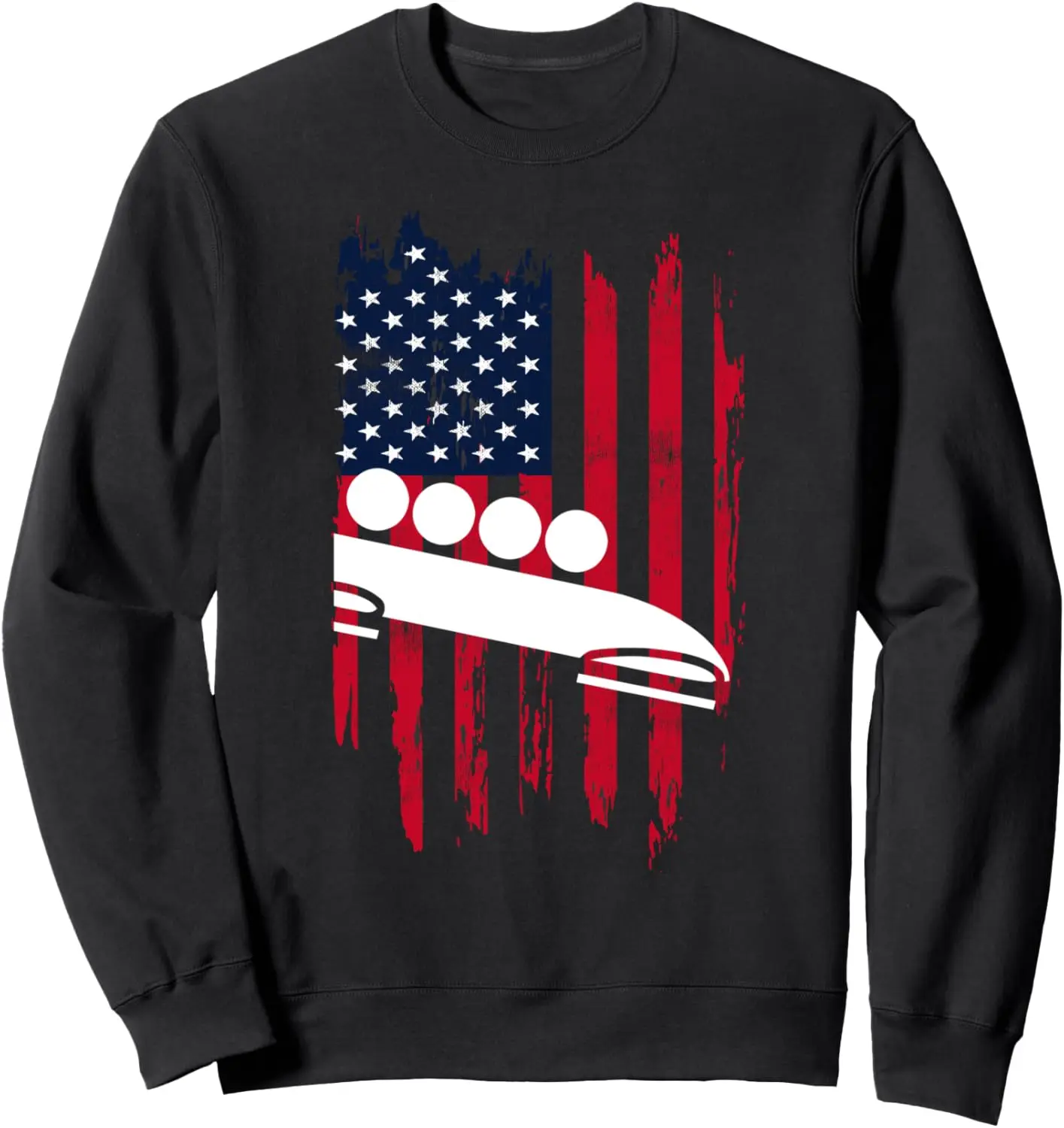 Sweat-shirt Bobsled USA Feel, chemise fantaisie Bobsleedding