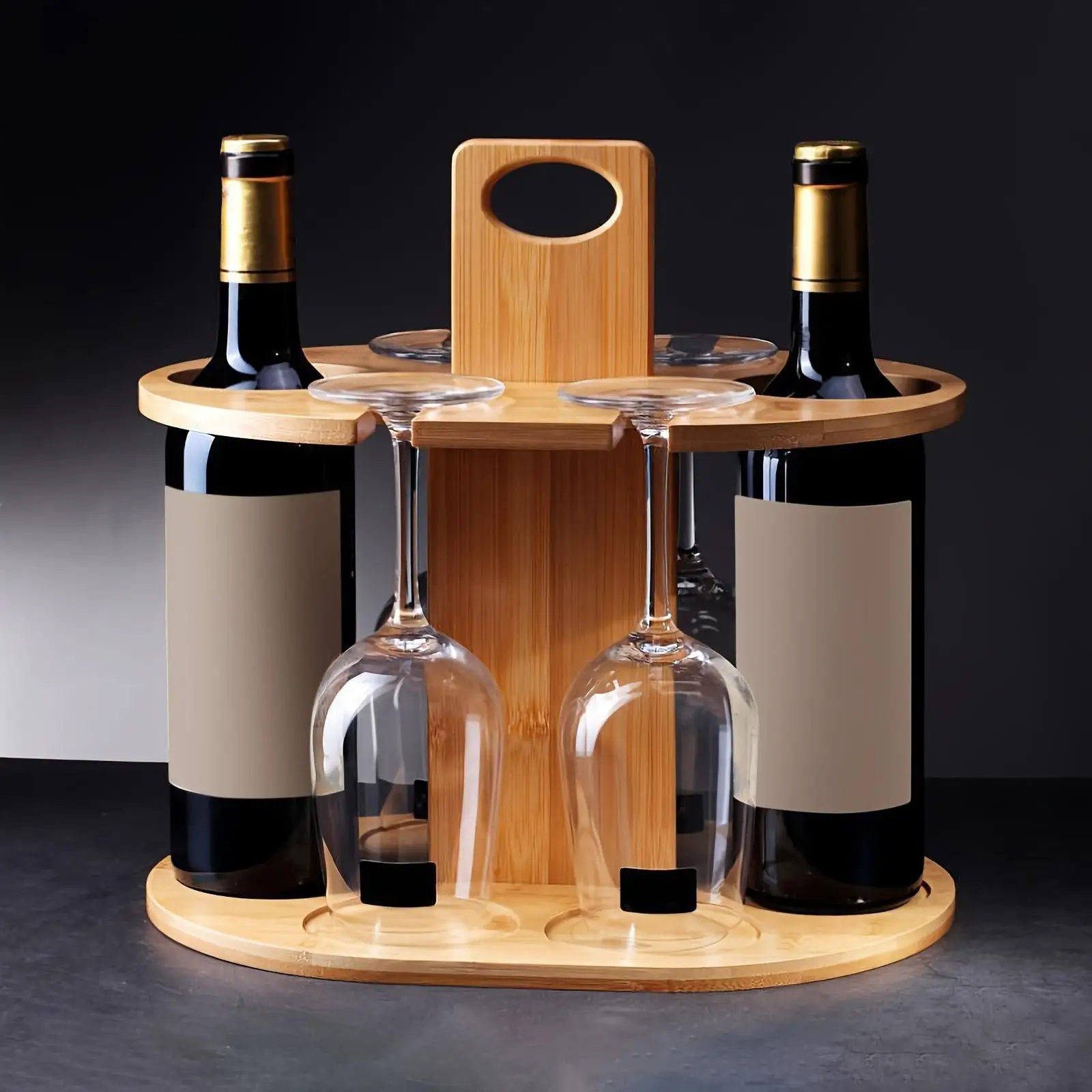 

Wine Rack with Glass Holder Wine Holder Organization Wine and Wine Glass Holder Storage Shelf for Kitchen Counter Bar Cabinet