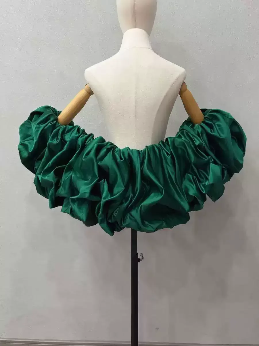 mingli-tengda-bridal-satin-shawl-bubble-sleeves-banquet-party-wedding-accessories-little-cloak-women-wraps-dark-green-bride-coat