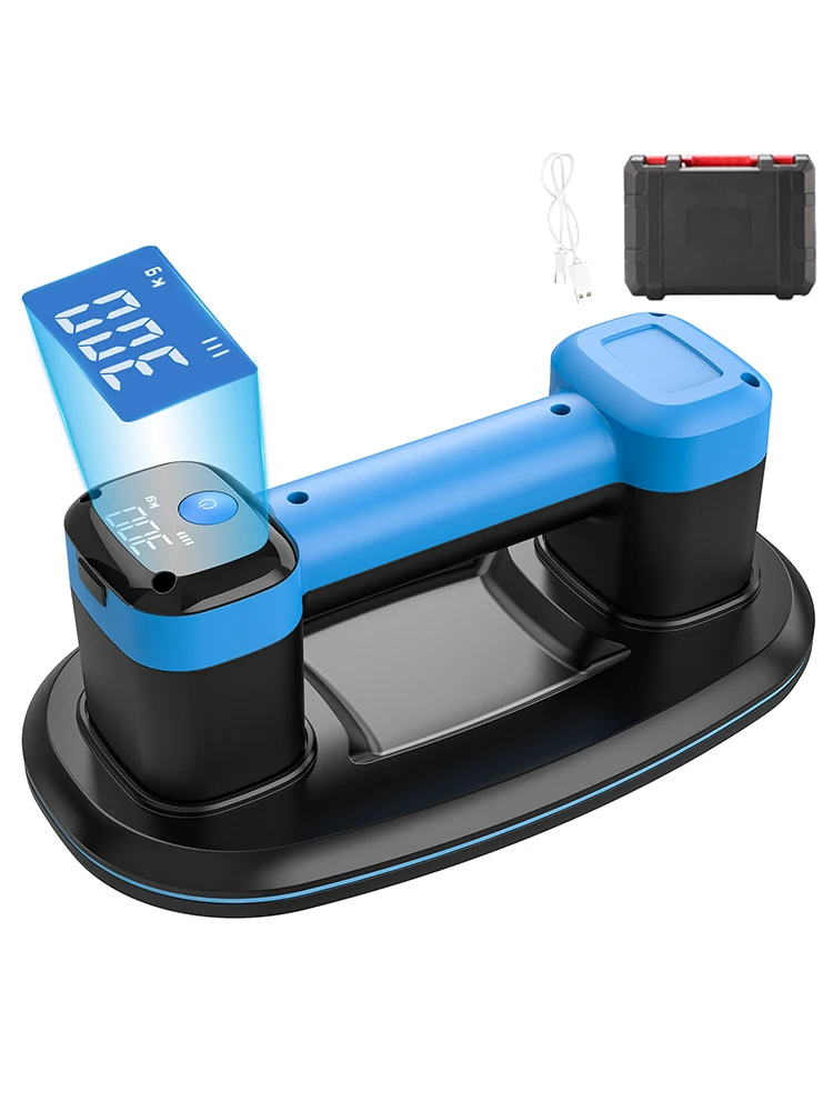 Smart Display Krachtige Elektrische Vacuüm Zuignap 300KG Belasting Zware Glazen Tegel Lifter Vacuüm Sukkels Lifting Elektrisch Gereedschap - afbeelding 2