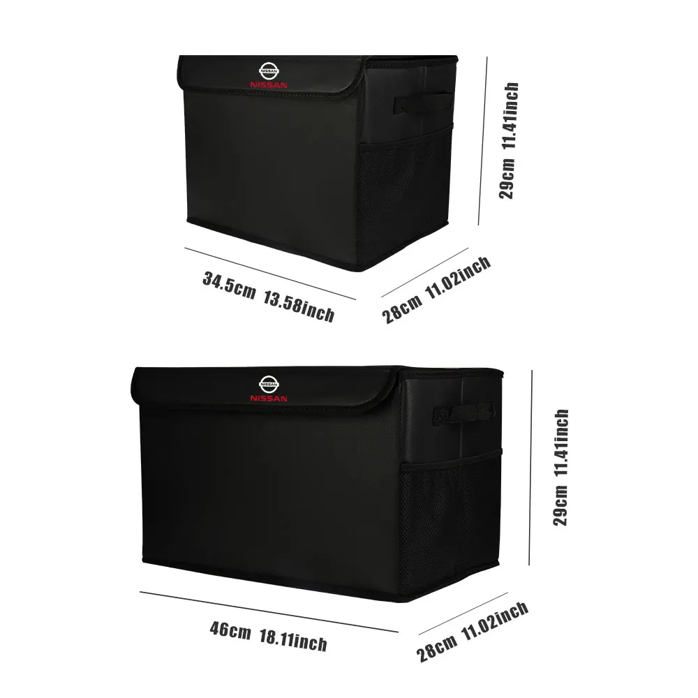 Large Storage Organizer Tool Car Storage Bag Trunk Soft Felt Box Accessories For Nissan Nismo GTR Ariya Leaf Patrol Qashqai Note