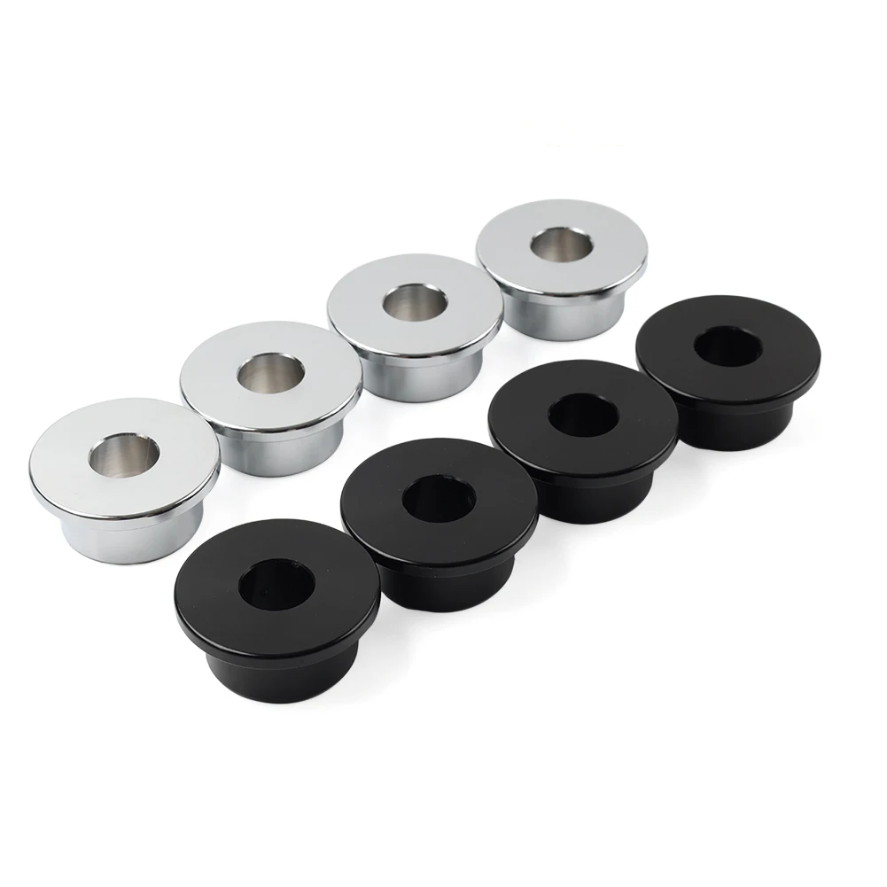 4Pcs Aluminum Motorcycle Handlebar Riser Bushings Mounts For Harley Davidson Softail Dyna Sportster 883 1200