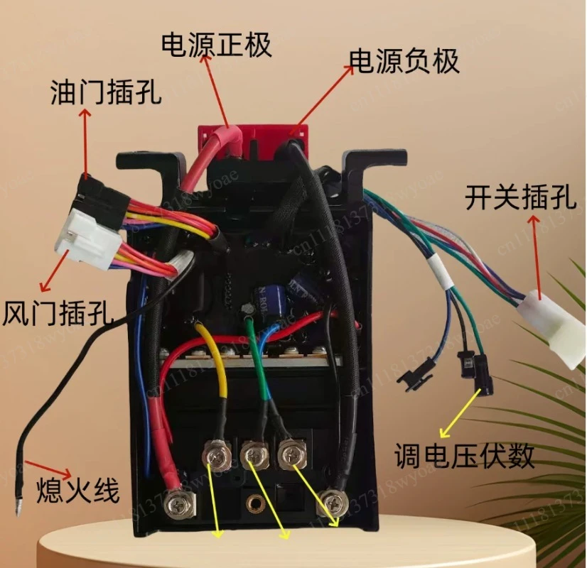 Universal 48/60/72V Lithium Battery Intelligent Inverter Range Extender Generator Starter Controller