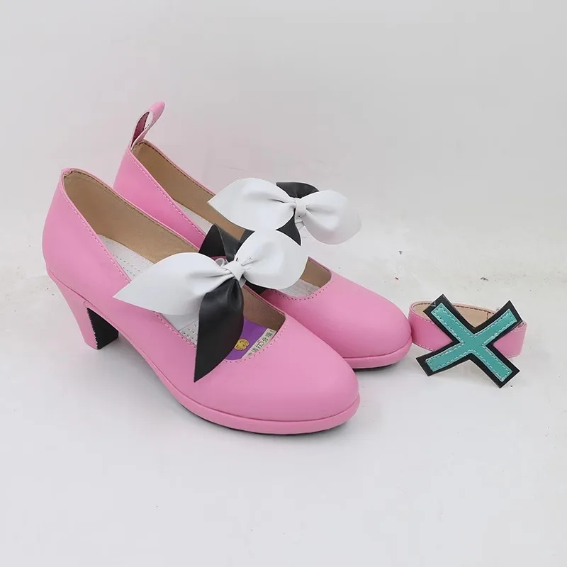 Project Sekai Colorful Stage Feat Miku Otori Emu Cosplay Costume Shoes Handmade Pink Cute Faux Leather Shoes