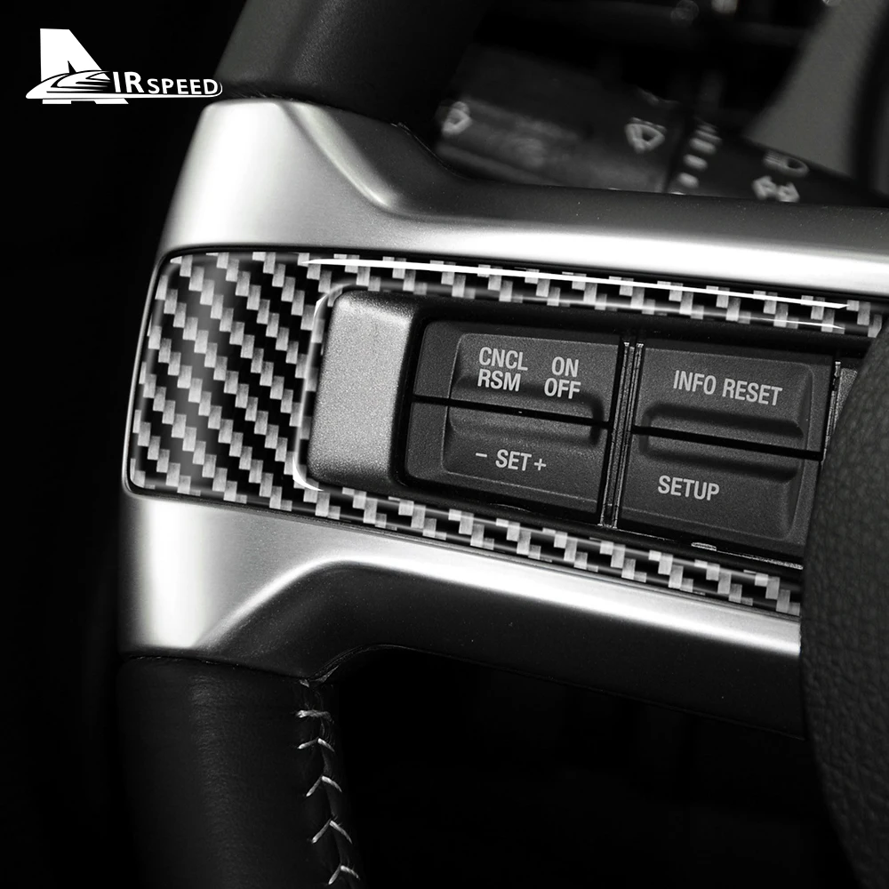 Real Soft Carbon Fiber for Ford Mustang 2010 2011 2012 2013 2014 Accessories Sticker Interior Trim Car Steering Wheel Cover