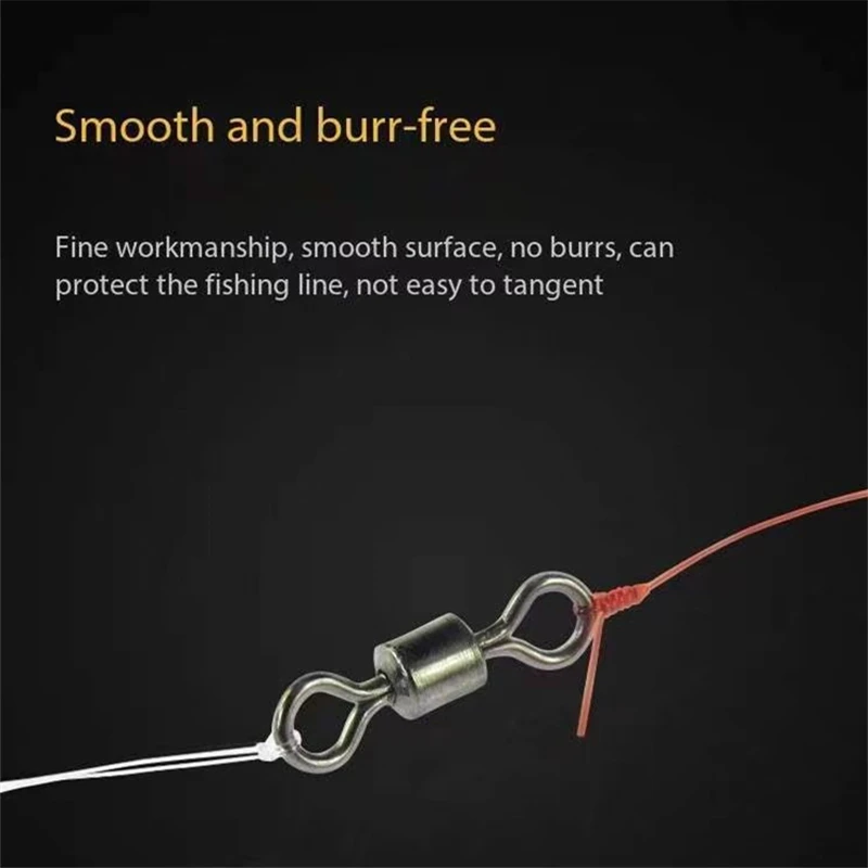 

Anti Winding Eight Shaped Ring Quick Connector Fishing Accessories Gear High-Speed Rotating Super Strong Tensile Force