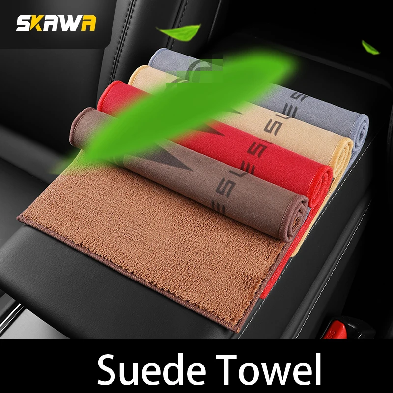 

For Tesla Model 3 car interior cleaning cloth wipe car towel model Y model S model X modified accessories artifact