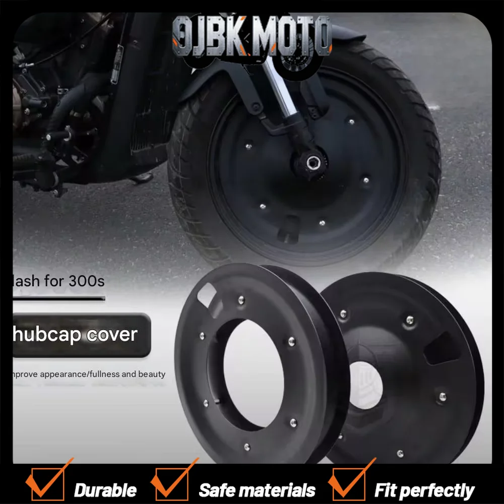 【Perfect fit】For QJMOTOR SRV300 300S modified closed wheel hub rim cover aluminum alloy full coverage wheel decoration cover