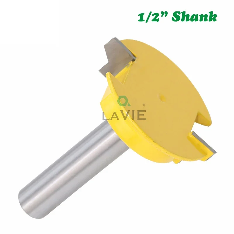 1PC 1/2" 12.7MM 8MM Shank Milling Cutter Wood Carving Straight Drawer Molding Router Bit Drawer Lock Tenon Knife Plug Woodwork