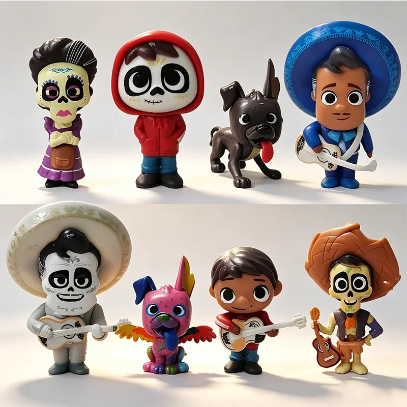 

Disney Coco Collectible Figurines Set PVC Static Model Miguel Ernesto Dante Imelda Hector Figures No Assembly Decor Gift Fans