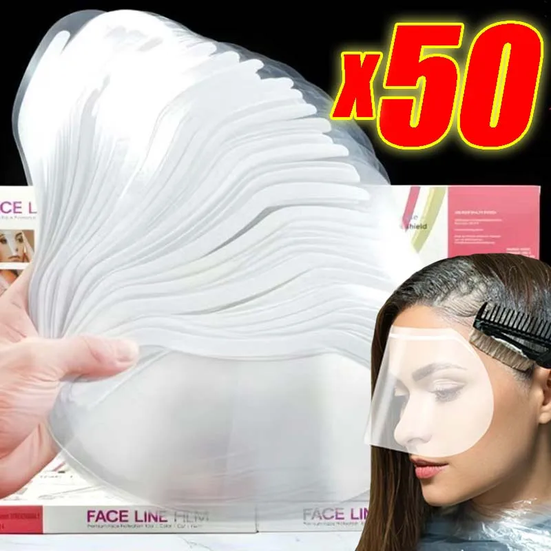 

Salon Eye Protection Hairdressing Mask Hairspray Isolate Haircut Tool Face Protecting Forehead Mask Disposable Face Shield Film
