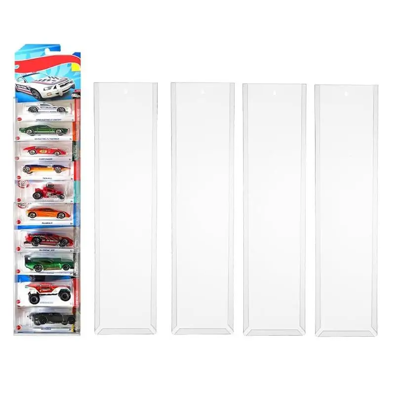 Clear Display Case For Packaged Model Cars Wall: 1/5 PCS Mount Toy Storage Organizer Car
