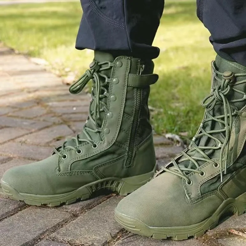 Male Outdoor Training Combat Hunting Boots Spring Autumn Men Jungle Hiking Sports Climbing Camping Breathable Camo Desert Shoes - Image 5