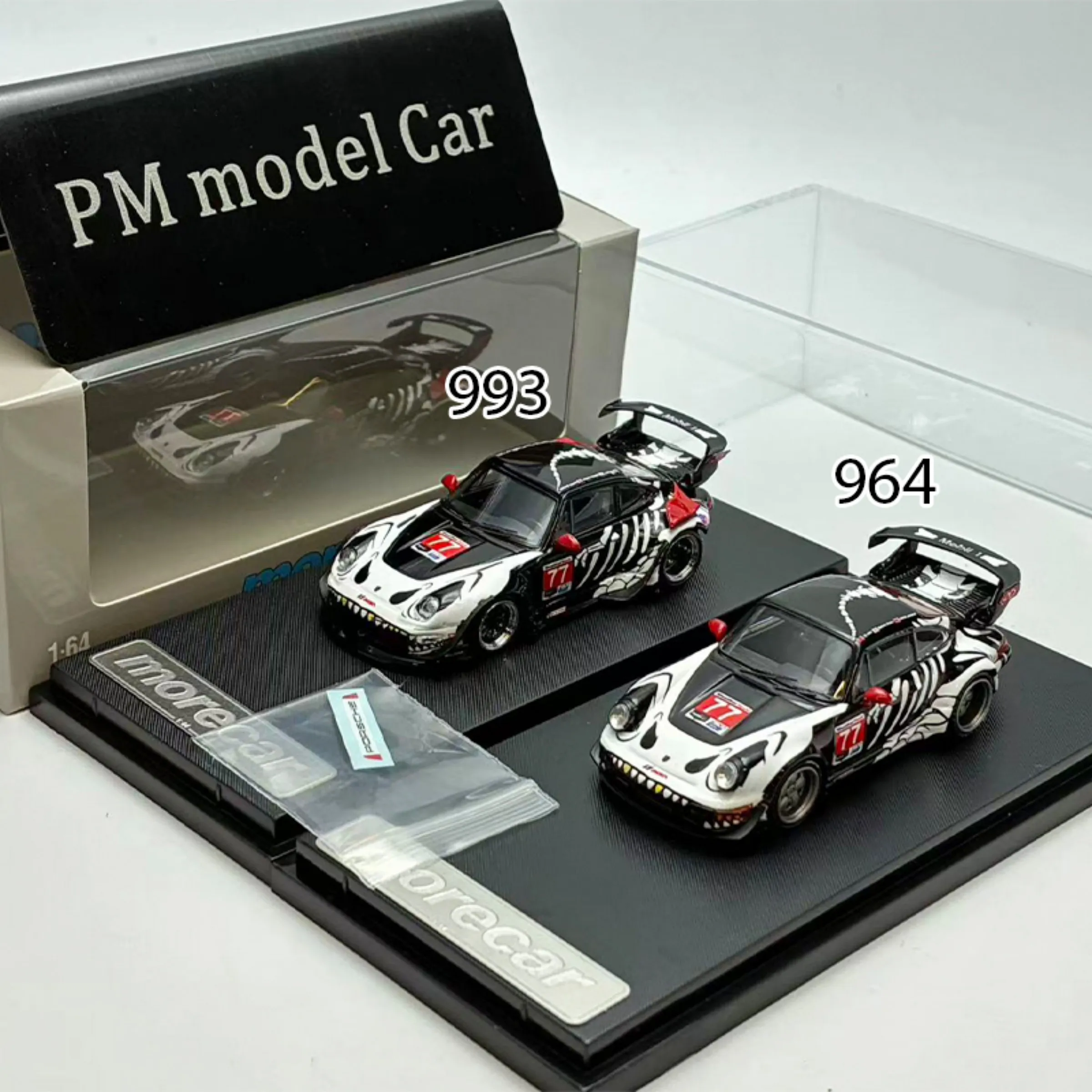 MoreCar 1:64 Porsche RWB 964 993 Widebody Modified Alloy Diecast Model Car